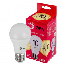 Лампочка светодиодная ЭРА RED LINE LED A60-10W-827-E27 R E27 / Е27 10 Вт груша теплый белый свет