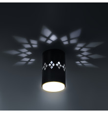 Светильник настенно-потолочный спот ЭРА  OL10 LD GX53 BK черный, подсветка 1 W