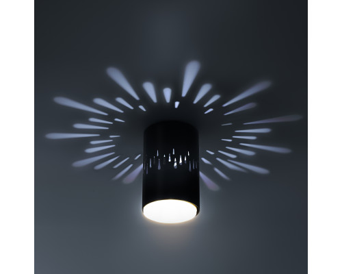 Светильник настенно-потолочный спот ЭРА  OL11 LD GX53 BK черный, подсветка 1 W