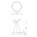 Светильник светодиодный Geometria ЭРА Hexagon SPO-121-W-40K-038 38Вт 4000К 4000Лм IP40 600*600*80 белый подвесной