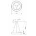 Светильник светодиодный Geometria ЭРА Ring SPO-133-W-40K-045 45Вт 4000К 3200Лм IP40 600*600*80 белый подвесной