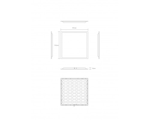 Светодиодная панель ЭРА SPL-590-W-40K-040 40Вт 4000K 4000Лм IP54 595х595х32 белая с драйвером