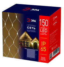 Гирлянда ЭРА ERAPS-SK2 светодиодная новогодняя сеть 1,5x2 м тёплый белый свет 150 LED