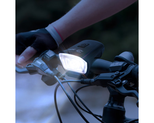 Велосипедный фонарь светодиодный ЭРА  VA-701 6 Вт, SMD, аккумуляторный, передний, micro USB, черный