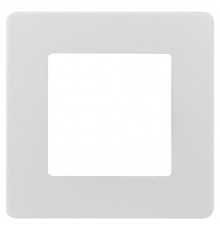 Рамка для розеток и выключателей ЭРА Серия 12 12-5101-01 на 1 пост, Сатин, белый