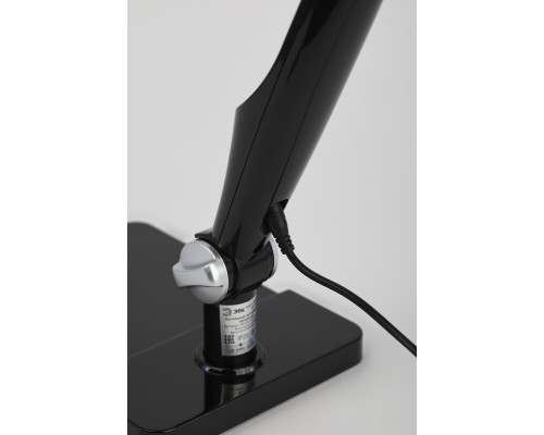 Настольный светильник ЭРА NLED-497-12W-BK светодиодный на струбцине и с основанием черный