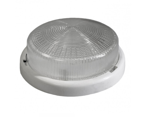 Светильник ЭРА НБО 05-100-001 с ободком Рондо пластик/стекло IP44 E27 max 100Вт круг белый