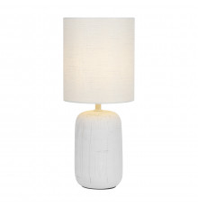 Настольная лампа Rivoli Ramona 7041-501 1 * Е14 40 Вт керамика белая с абажуром