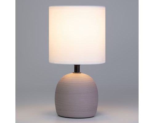 Настольная лампа Rivoli Sheron 7044-503 1 * Е14 40 Вт керамика коричневая с абажуром