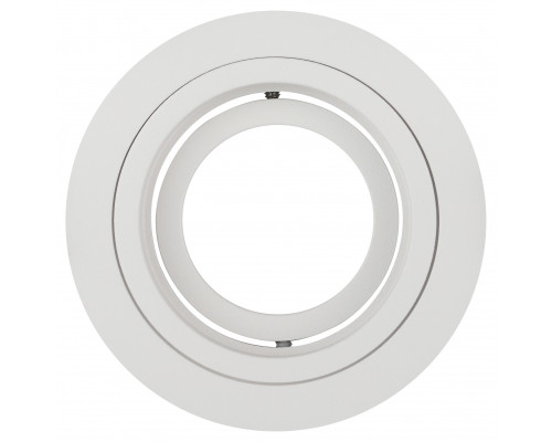 Встраиваемый светильник алюминиевый ЭРА KL84 WH MR16/GU5.3 белый