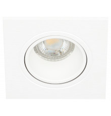 Встраиваемый светильник декоративный ЭРА KL90-1 WH MR16/GU5.3 белый, пластиковый