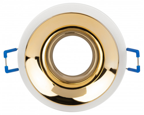 Встраиваемый светильник декоративный ЭРА KL103 WH/GD MR16 GU5.3 белый золото