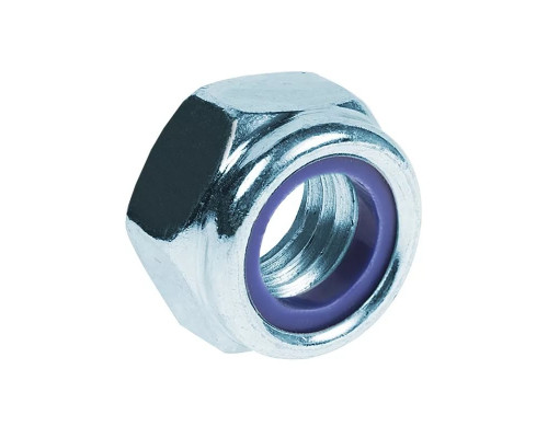 Гайка М6 с контрящим кольцом (DIN 985) (100 шт/уп)