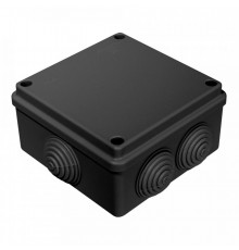 Коробка распределительная 40-0300-9005 для о/п безгалогенная (HF) черная 100х100х50 (60шт/кор) Промрукав