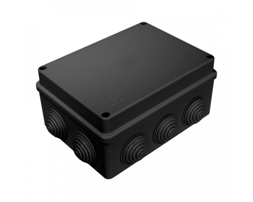 Коробка распределительная 40-0310-9005 для о/п безгалогенная (HF) черная 150х110х70 (28шт/кор) Промрукав