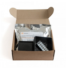 Коробка распределительная двухкомпонентная (HF) в комплекте с компаундом и с 6-кл. зажимами, сечение до 2,5 мм?, 100х100х50 черная Промрукав