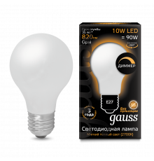 Лампа Gauss LED Filament A60 OPAL dimmable E27 10W 2700К