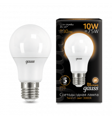 Лампа Gauss LED A60 10W E27 3000K