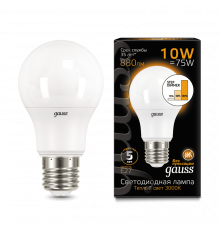 Лампа Gauss LED A60 10W E27 2700K step dimmable