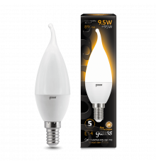 Лампа Gauss LED Candle tailed E14 9.5W 3000K