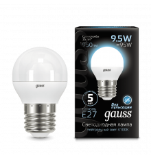 Лампа Gauss LED Globe E27 9.5W 4100K