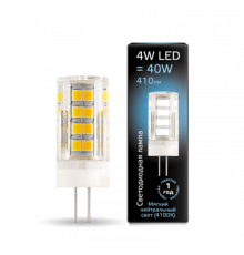 Лампа Gauss LED G4 AC185-265V 4W 4100K керамика