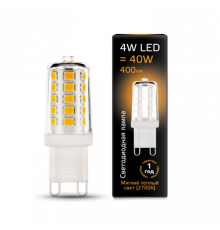 Лампа Gauss LED G9 AC185-265V 4W 2700K керамика