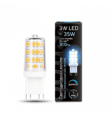 Лампа Gauss LED G9 AC185-265V 3W 4100K диммируемая