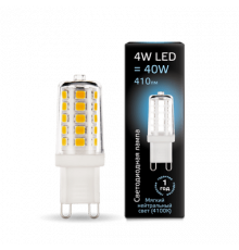 Лампа Gauss LED G9 AC185-265V 4W 4100K керамика