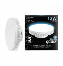 Лампа Gauss LED GX70 12W AC150-265V 4100K