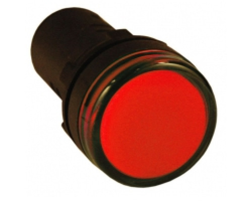Лампа AD-22DS(LED)матрица d22мм красный 24В AC/DC TDM