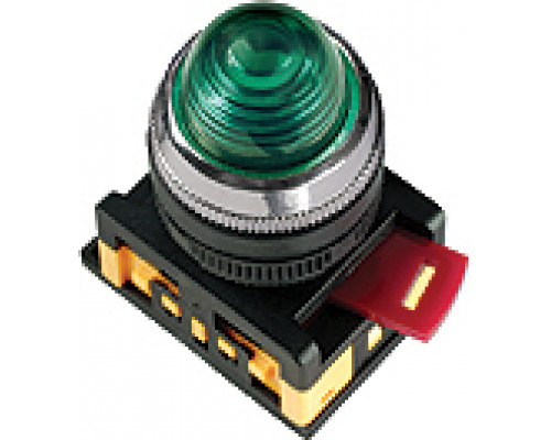 Лампа AL-22 сигнальная d22мм желтый неон/230В цилиндр TDM