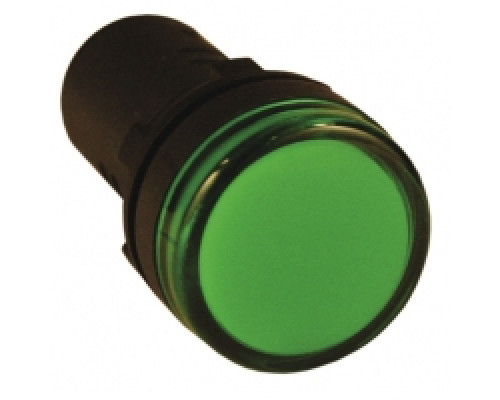 Лампа AD-22DS(LED)матрица d22мм зеленый 12В AC/DC TDM