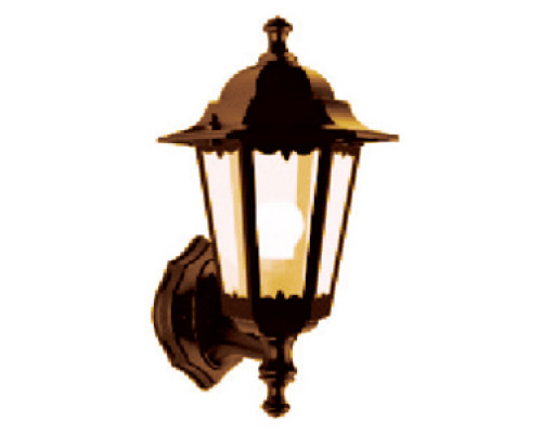 Светильник 6100-11 садово-парковый шестигранник, 100Вт, вверх, бронза TDM