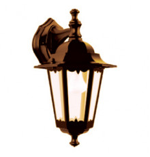 Светильник 6100-12 садово-парковый шестигранник, 100Вт, вниз, бронза TDM