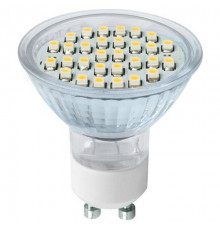 Лампа светодиодная PAR16-3 Вт-220 В -3000 К–GU 10 SMD TDM