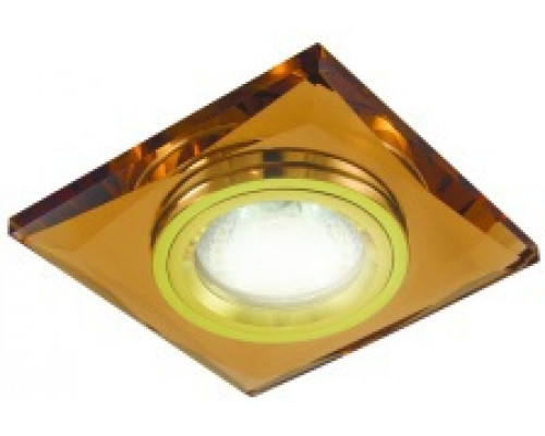 Светильник встраиваемый СВ 03-02 MR16 50Вт G5.3 коричневый/золото TDM