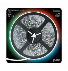 Лента LED 5050-SMD 7.2W 12V DC RGB IP66 (блистер 5м)