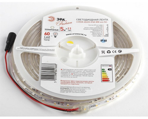 ЭРА Лента светодиодная LS3528-60LED-IP68-WW-eco-5m