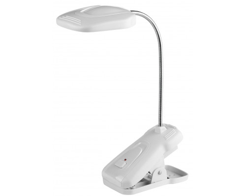 Настольный светильник ЭРА NLED-420-1.5W-W светодиодный аккумуляторный на прищепке белый