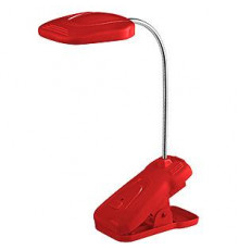Настольный светильник ЭРА NLED-420-1.5W-R светодиодный аккумуляторный на прищепке красный