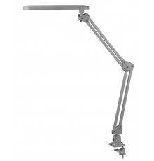 Настольный светильник ЭРА NLED-441-7W-S светодиодный на струбцине серебро