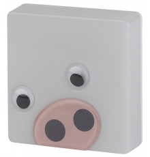 Ночник - светильник светодиодный ЭРА NN-631-LS-P в розетку с датчиком освещенности розовый