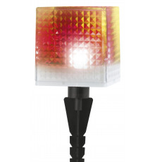 L-PL20-СUB ЭРА Садовый светильник на солнечной батарее, пластик, прозрачный, черный, 20 см