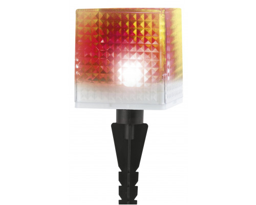 L-PL20-СUB ЭРА Садовый светильник на солнечной батарее, пластик, прозрачный, черный, 20 см