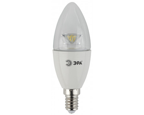 LED B35-7W-827-E14-Clear ЭРА (диод,свеча,7Вт,тепл, E14)