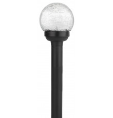 SL-PL33-CRAC ЭРА Садовый светильник на солнечной батарее, пластик,стекло, черный, 33 см