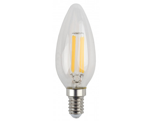 Лампочка светодиодная ЭРА F-LED B35-5W-840-E14 Е14 / Е14 5Вт филамент свеча нейтральный белый свeт
