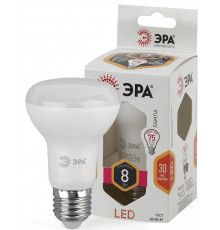 Лампочка светодиодная ЭРА STD LED R63-8W-827-E27 Е27 / Е27 8Вт рефлектор теплый белый свет