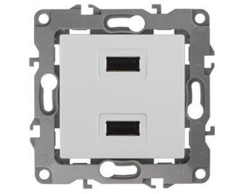 12-4110-01 ЭРА Устройство зарядное USB, 230В/5В-2100мА, IP20, Эра12, белый